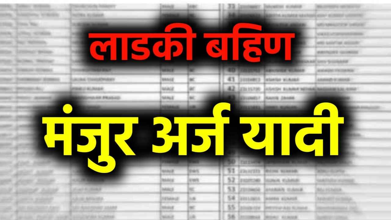 Ladaki Bahin Yojana PDf List Maharashtra